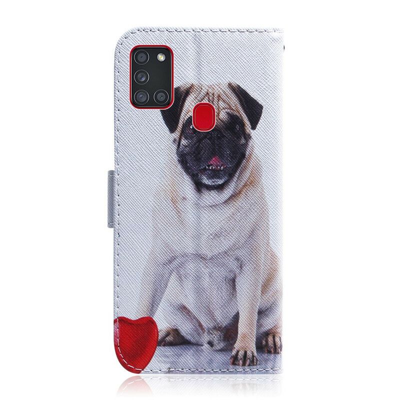 Lærdeksel Til Samsung Galaxy A21s Pug Dog