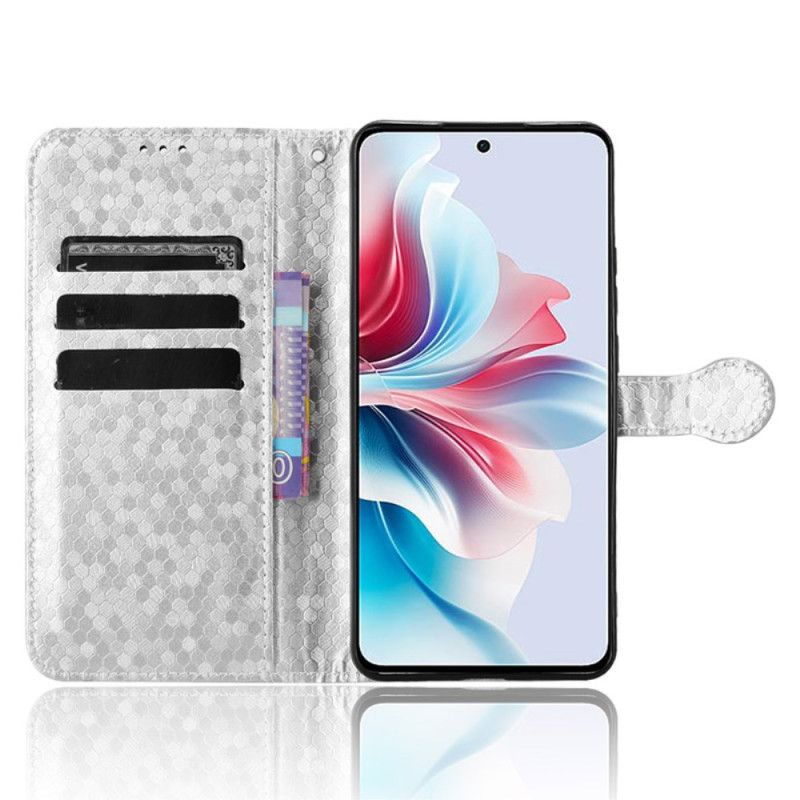 Folio Deksel Oppo Reno 11f 5g Shiny Dots Lanyard