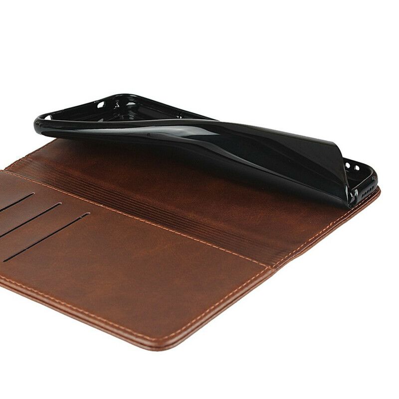 Beskyttelse Deksel Til Xiaomi Mi 10 Lite Folio Deksel Elegance Split Leather