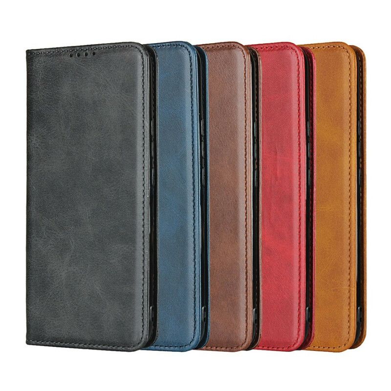 Beskyttelse Deksel Til Xiaomi Mi 10 Lite Folio Deksel Elegance Split Leather