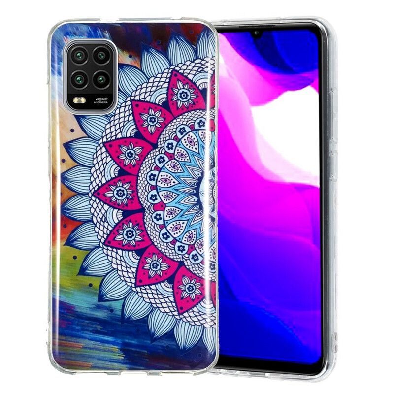 Deksel Til Xiaomi Mi 10 Lite Fluorescerende Fargerik Mandala