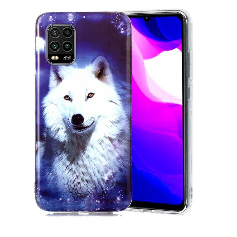 Deksel Til Xiaomi Mi 10 Lite Fluorescerende Wolf Series