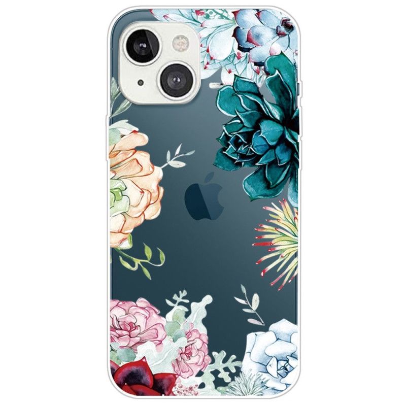 Deksel Til iPhone 14 Plus Akvarellblomster