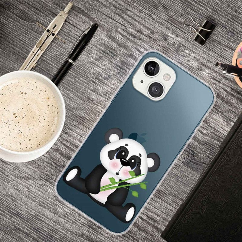 Deksel Til iPhone 14 Plus Transparent Trist Panda