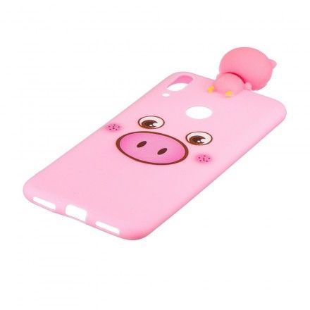 Deksel Til Huawei Y7 2019 Funny Pig 3d