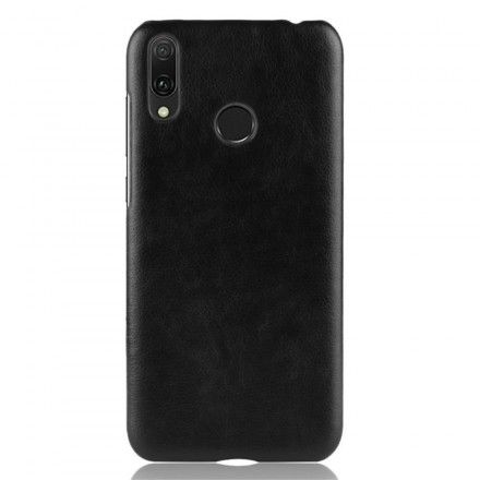 Deksel Til Huawei Y7 2019 Performance Litchi Leather Effect