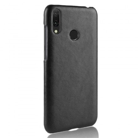 Deksel Til Huawei Y7 2019 Performance Litchi Leather Effect