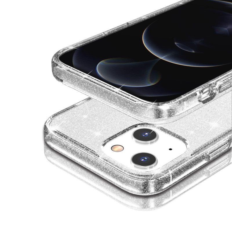 Deksel Til iPhone 15 Plus Gjennomsiktig Glitter