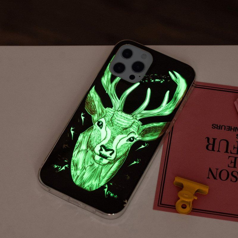 Deksel Til iPhone 15 Pro Fluorescerende Hjort