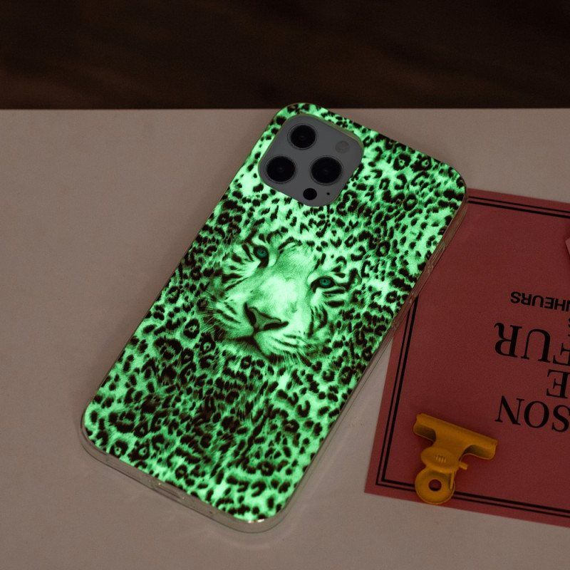 Deksel Til iPhone 15 Pro Fluorescerende Leopard