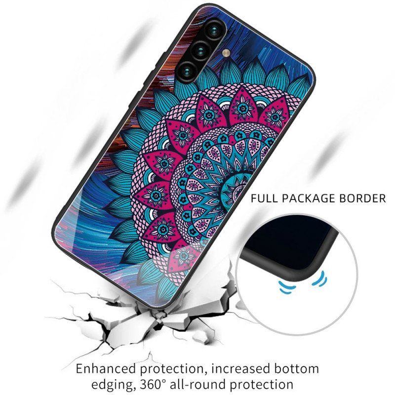 Deksel Til Samsung Galaxy A13 5G / A04s Mandala Herdet Glass