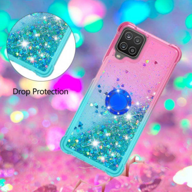 Deksel Til Samsung Galaxy M12 / A12 Glitter Ring-bracket