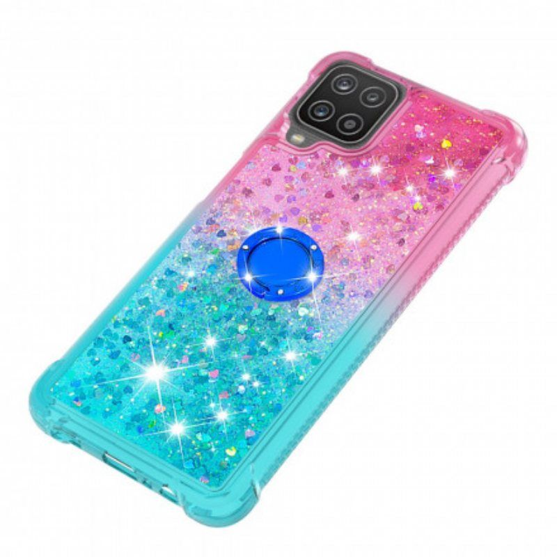 Deksel Til Samsung Galaxy M12 / A12 Glitter Ring-bracket