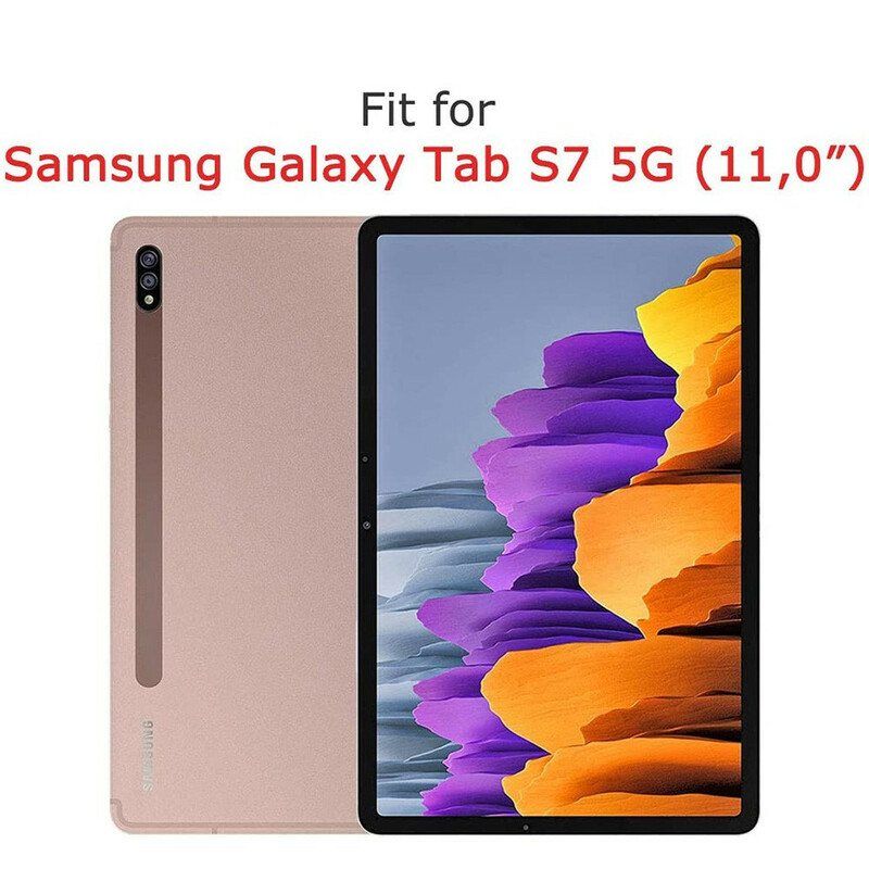 Deksel Til Samsung Galaxy Tab S8 / Tab S7 Gjennomsiktig Frostet