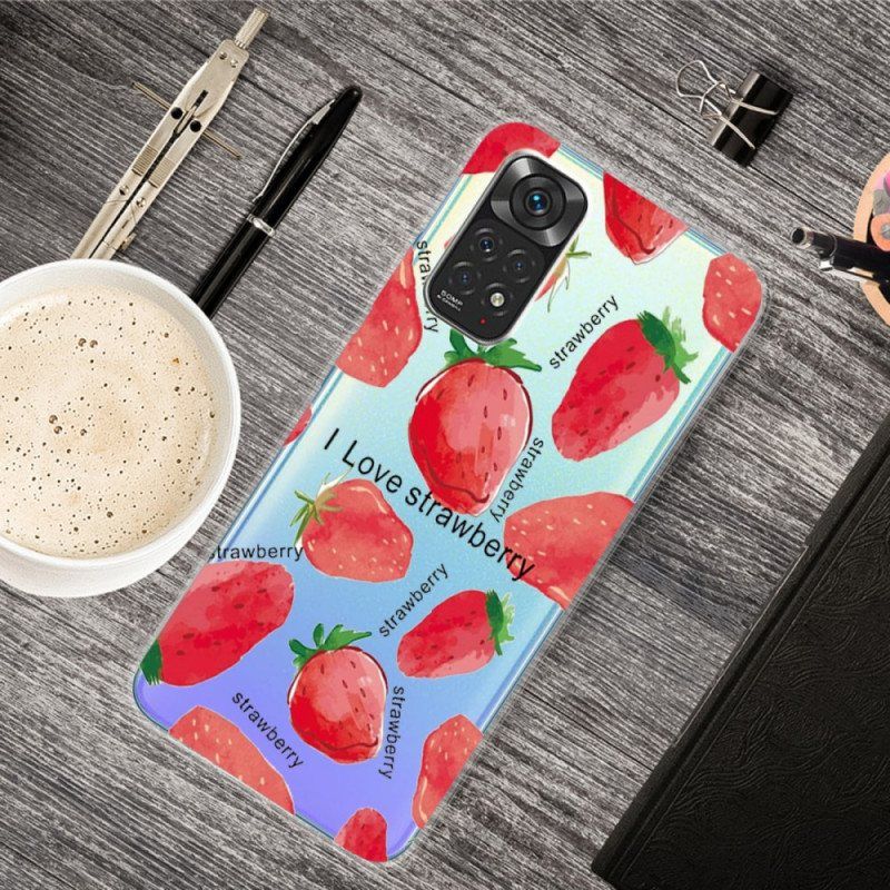 Deksel Til Xiaomi Redmi Note 11 Pro / 11 Pro 5G Strawberries / Jeg Elsker Jordbær