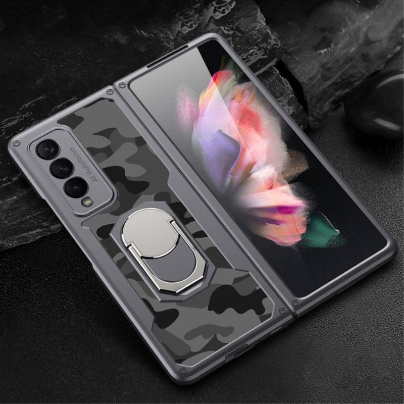 Deksel Til Samsung Galaxy Z Fold 3 5G Gkk Support Ring Camouflage