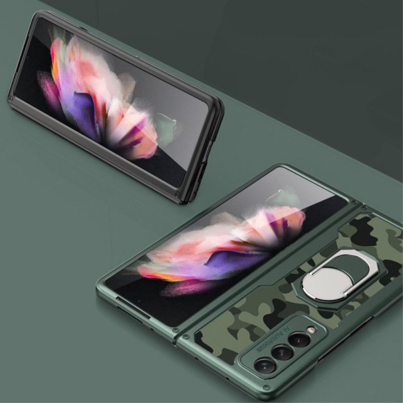 Deksel Til Samsung Galaxy Z Fold 3 5G Gkk Support Ring Camouflage