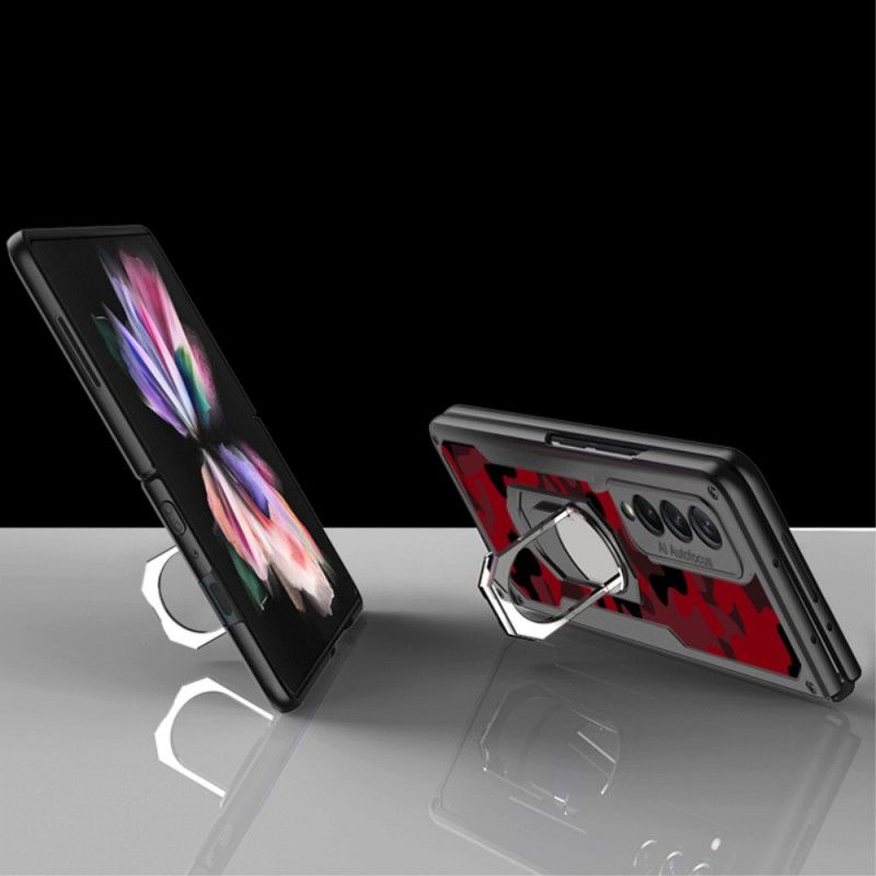 Deksel Til Samsung Galaxy Z Fold 3 5G Gkk Support Ring Camouflage