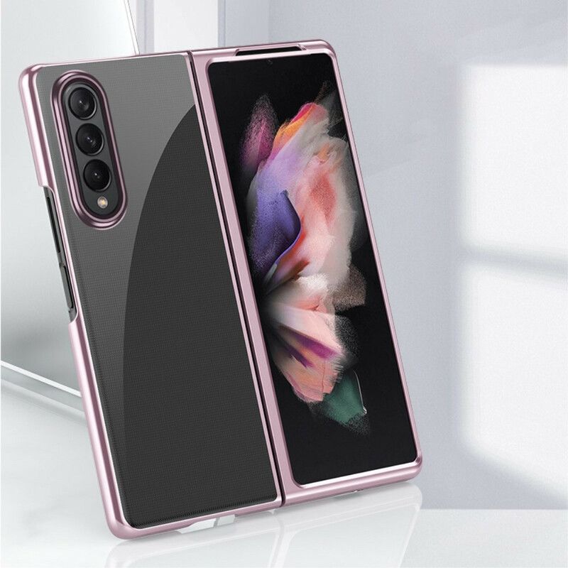 Deksel Til Samsung Galaxy Z Fold 3 5G Klarte Metallkanter