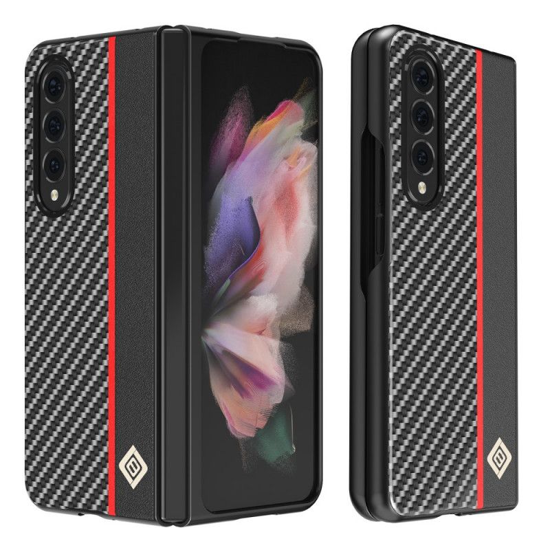 Deksel Til Samsung Galaxy Z Fold 3 5G Line Carbon Fiber Lc.imeeke