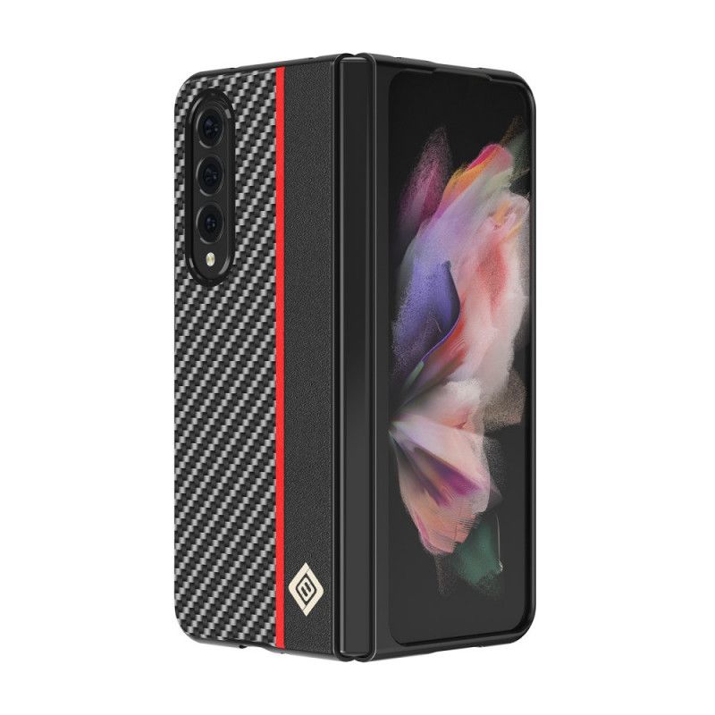 Deksel Til Samsung Galaxy Z Fold 3 5G Line Carbon Fiber Lc.imeeke