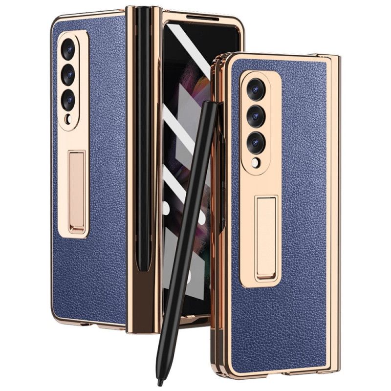 Deksel Til Samsung Galaxy Z Fold 3 5G Multi-function Litchi Leather