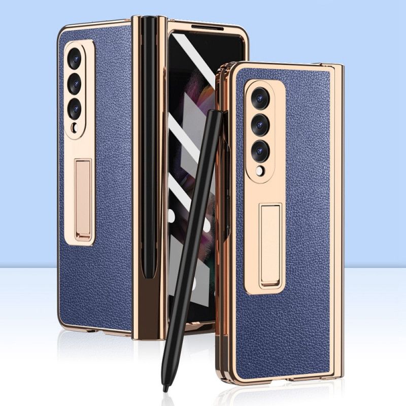 Deksel Til Samsung Galaxy Z Fold 3 5G Multi-function Litchi Leather