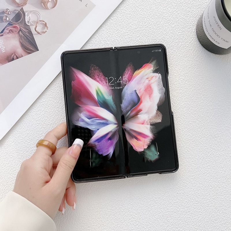 Deksel Til Samsung Galaxy Z Fold 3 5G Skjermbeskytter Og Ringholder