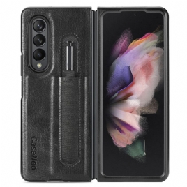 Deksel Til Samsung Galaxy Z Fold 3 5G Stylusholder I Skinnstil Caseneo