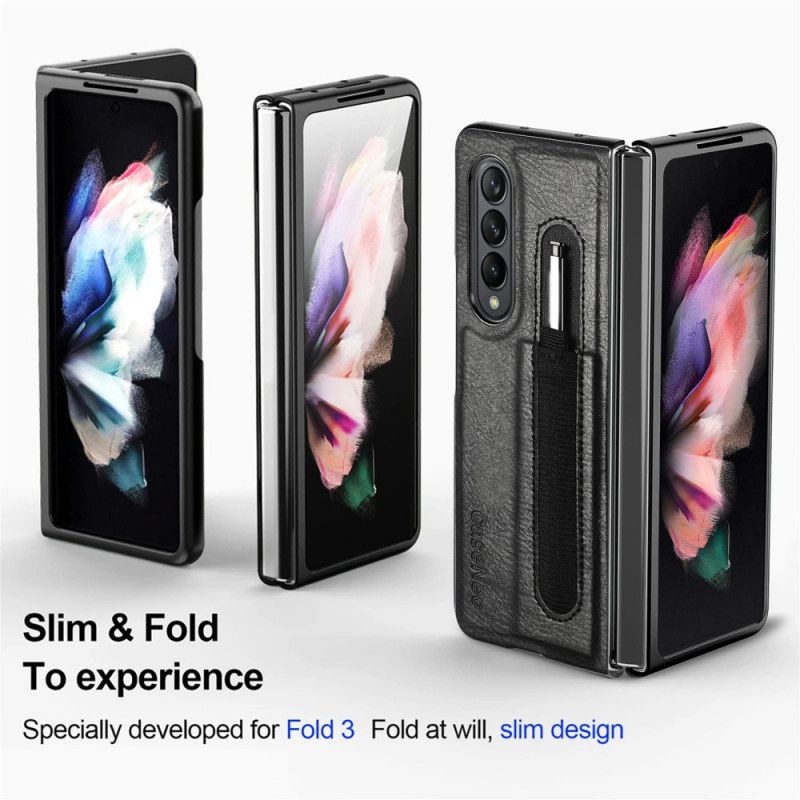 Deksel Til Samsung Galaxy Z Fold 3 5G Stylusholder I Skinnstil Caseneo