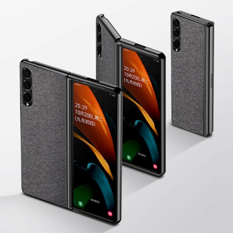 Deksel Til Samsung Galaxy Z Fold 3 5G Teksturert Skinneffekt