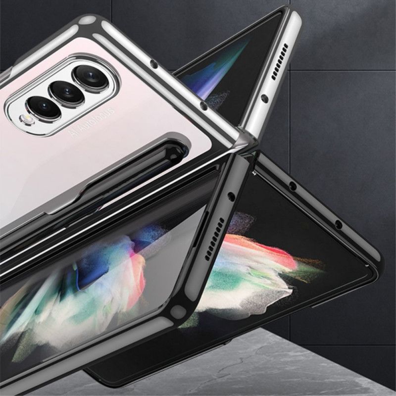 Deksel Til Samsung Galaxy Z Fold 3 5G Transparent Med Gkk Stylusholder