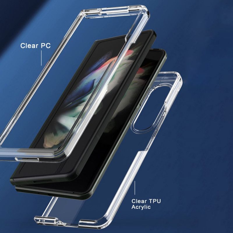 Deksel Til Samsung Galaxy Z Fold 3 5G Transparente Fargede Kanter