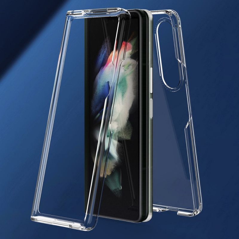 Deksel Til Samsung Galaxy Z Fold 3 5G Transparente Fargede Kanter