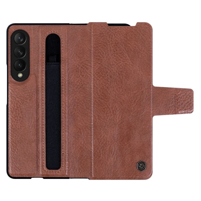 Folio Deksel Til Samsung Galaxy Z Fold 3 5G Faux Leather Nillkin