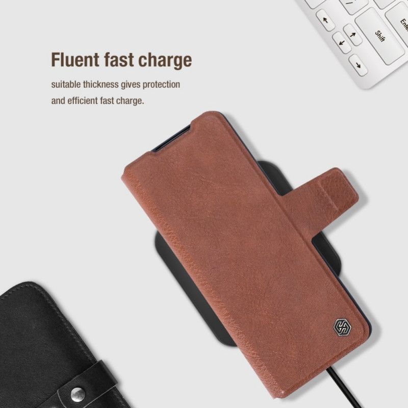 Folio Deksel Til Samsung Galaxy Z Fold 3 5G Faux Leather Nillkin