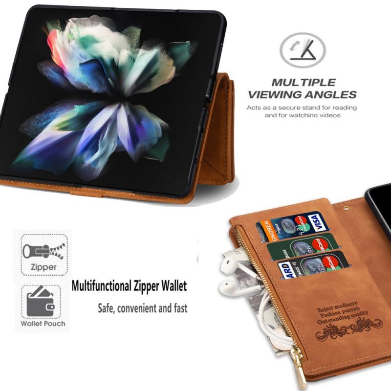 Folio Deksel Til Samsung Galaxy Z Fold 3 5G Med Myntpung