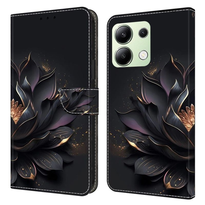 Folio Deksel Til Xiaomi Redmi Note 13 4g Lilla Lotus