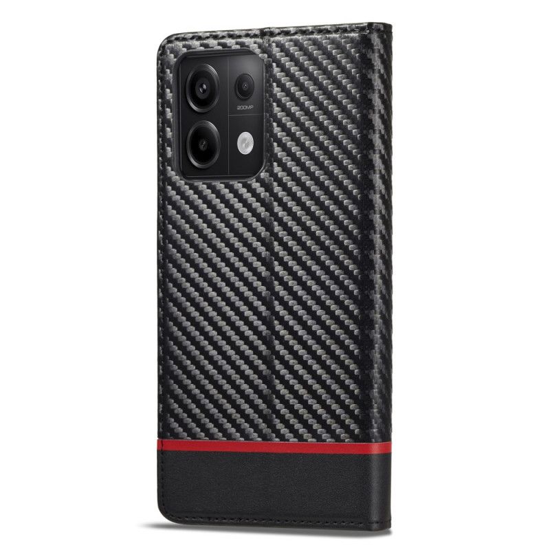 Folio Deksel Xiaomi Redmi Note 13 4g Karbonfiber Lc.imeeke Beskyttelse Deksel