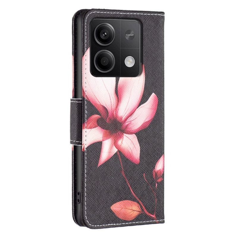 Folio Deksel Xiaomi Redmi Note 13 4g Lotus Beskyttelse Deksel