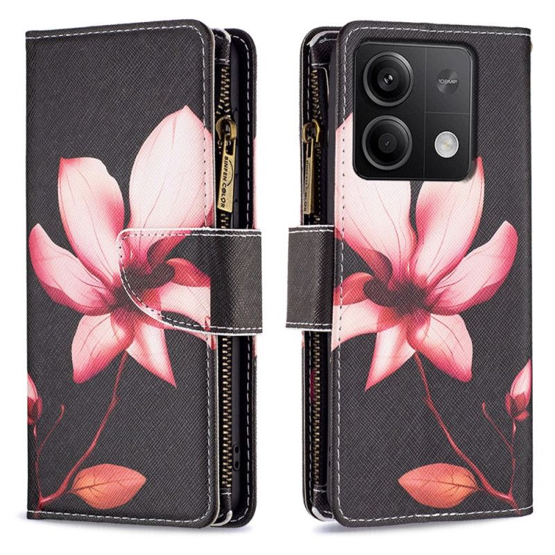 Folio Deksel Xiaomi Redmi Note 13 4g Lotus-lommebok