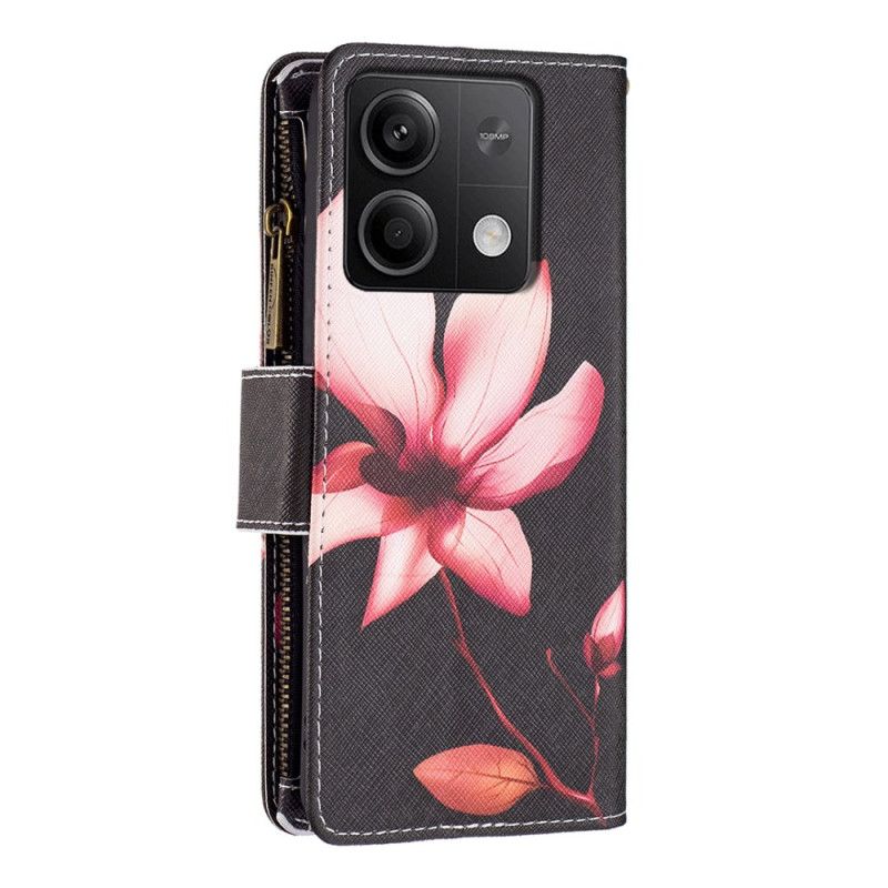 Folio Deksel Xiaomi Redmi Note 13 4g Lotus-lommebok