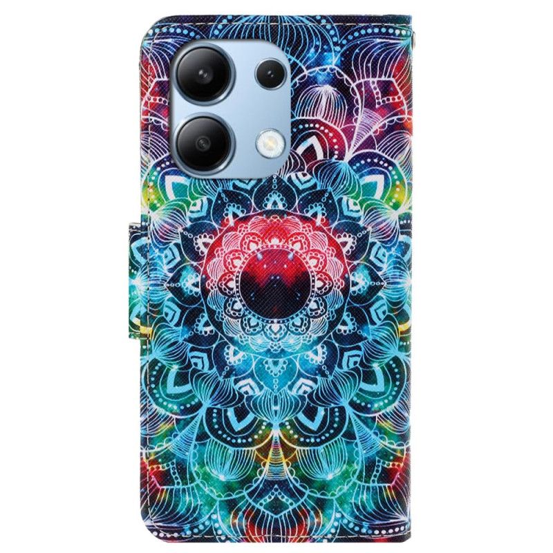 Lærdeksel Folio Deksel Xiaomi Redmi Note 13 4g Mandala Stroppmønster