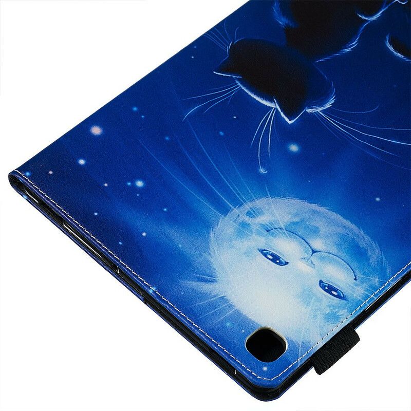 Etui Til Samsung Galaxy Tab S5e Katt I Måneskinnet