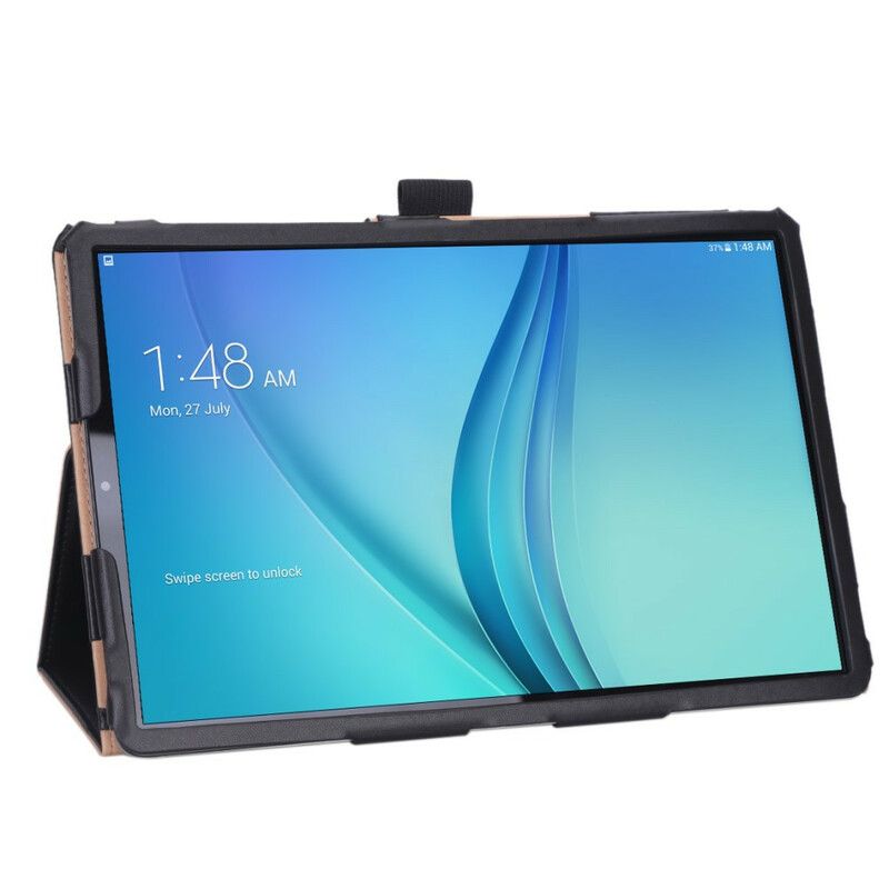 Etui Til Samsung Galaxy Tab S5e Skinnstil Med Stropp