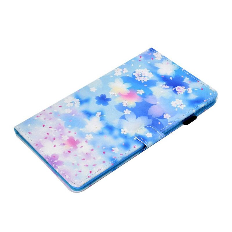 Folio Deksel Til Samsung Galaxy Tab S5e Akvarellblomster