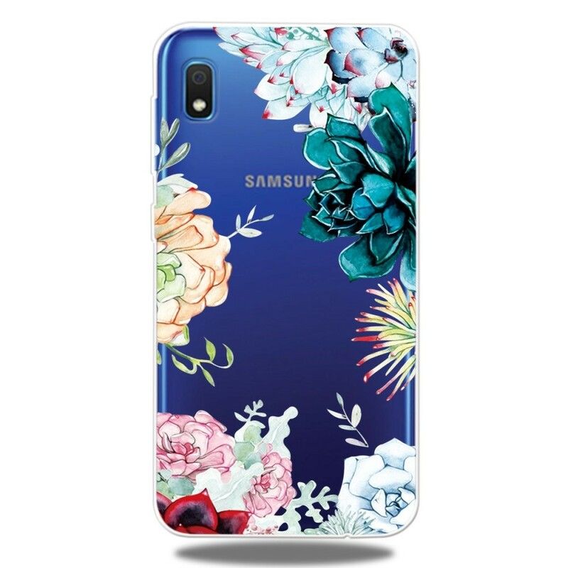 Deksel Til Samsung Galaxy A10 Sømløse Akvarellblomster