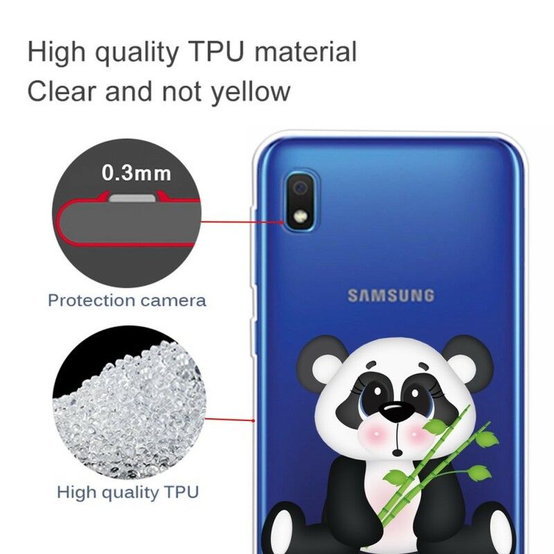 Mobildeksel Til Samsung Galaxy A10 Transparent Trist Panda