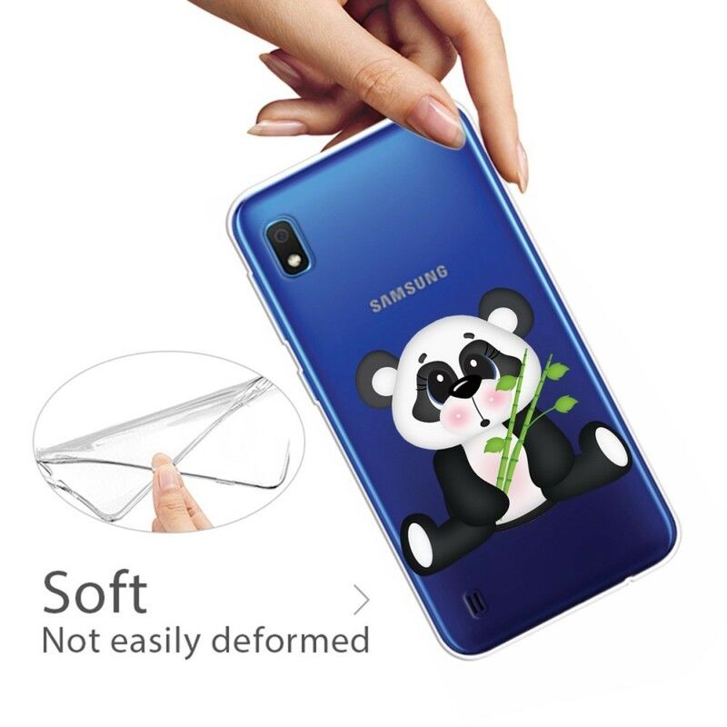 Mobildeksel Til Samsung Galaxy A10 Transparent Trist Panda