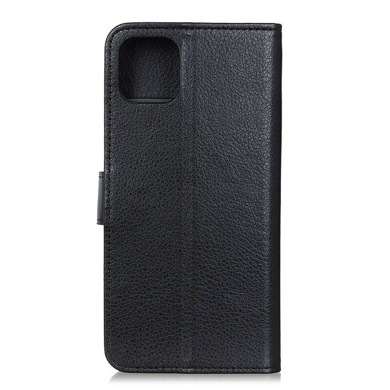 Folio Deksel Til Samsung Galaxy Note 10 Lite Faux Leather Litchi